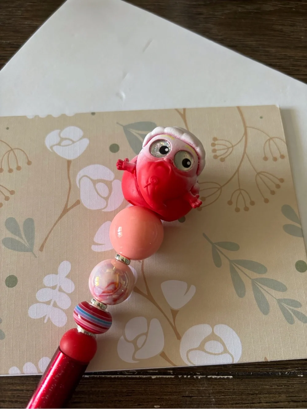 Disney Doorables: Nightmare Before Christmas: Santa Claws handmade beaded pen
